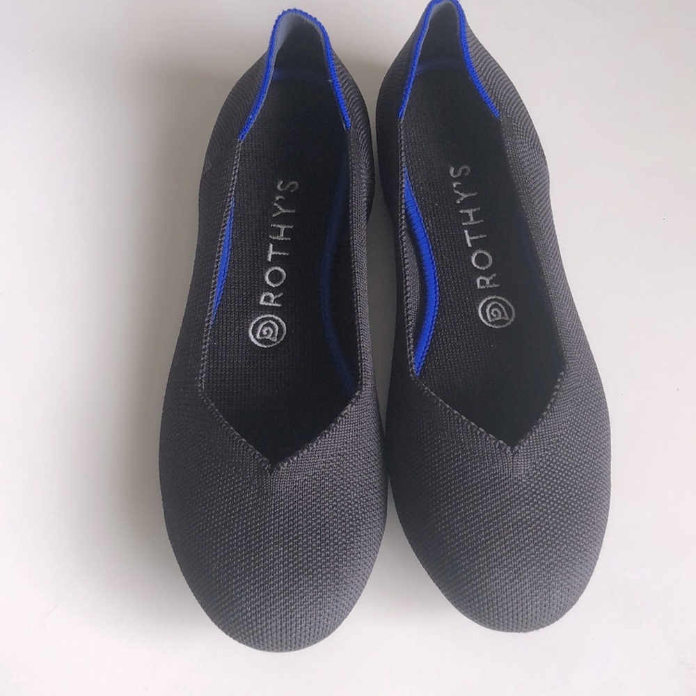 Rothy’s Black ballet flats round toe women’s 8.5